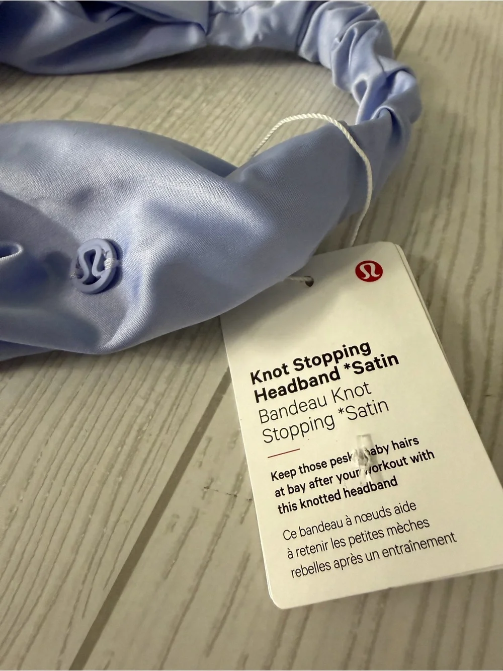 Lululemon Knot Stopping Satin Headband Lavender